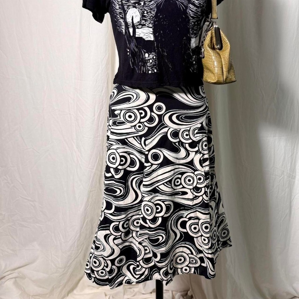 C.C. Outlaw Mod Swirl A-Line Skirt Size S